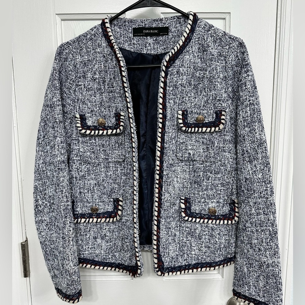 Zara Classic Knit Blazer US Size M- From Europe 
Academia Bossbabe Sexy CEO